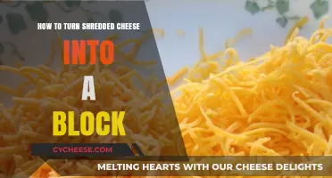 Transform Shredded Cheese into a Block: Simple Melting Technique