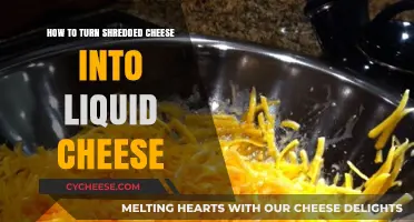 Transform Shredded Cheese into Creamy Liquid Cheese: Easy Melting Tips