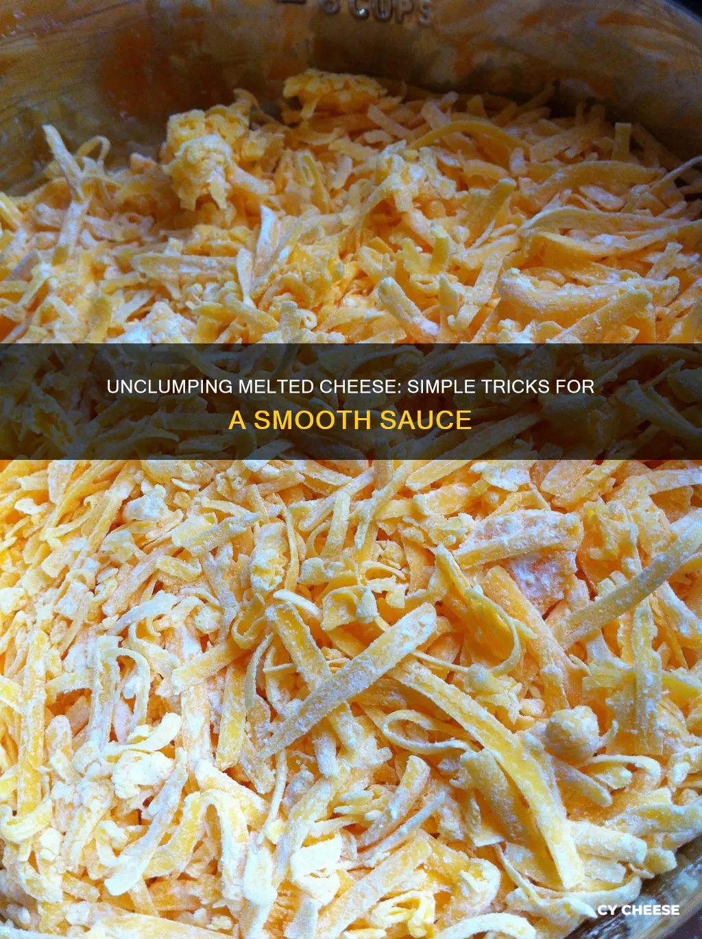 how to unclump melted cheese