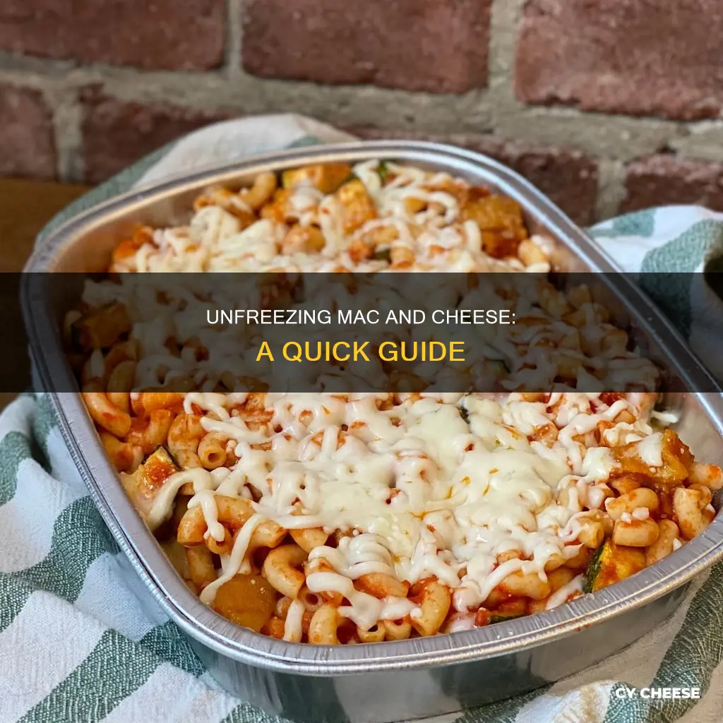 how to unfreeze macaroni and cheese