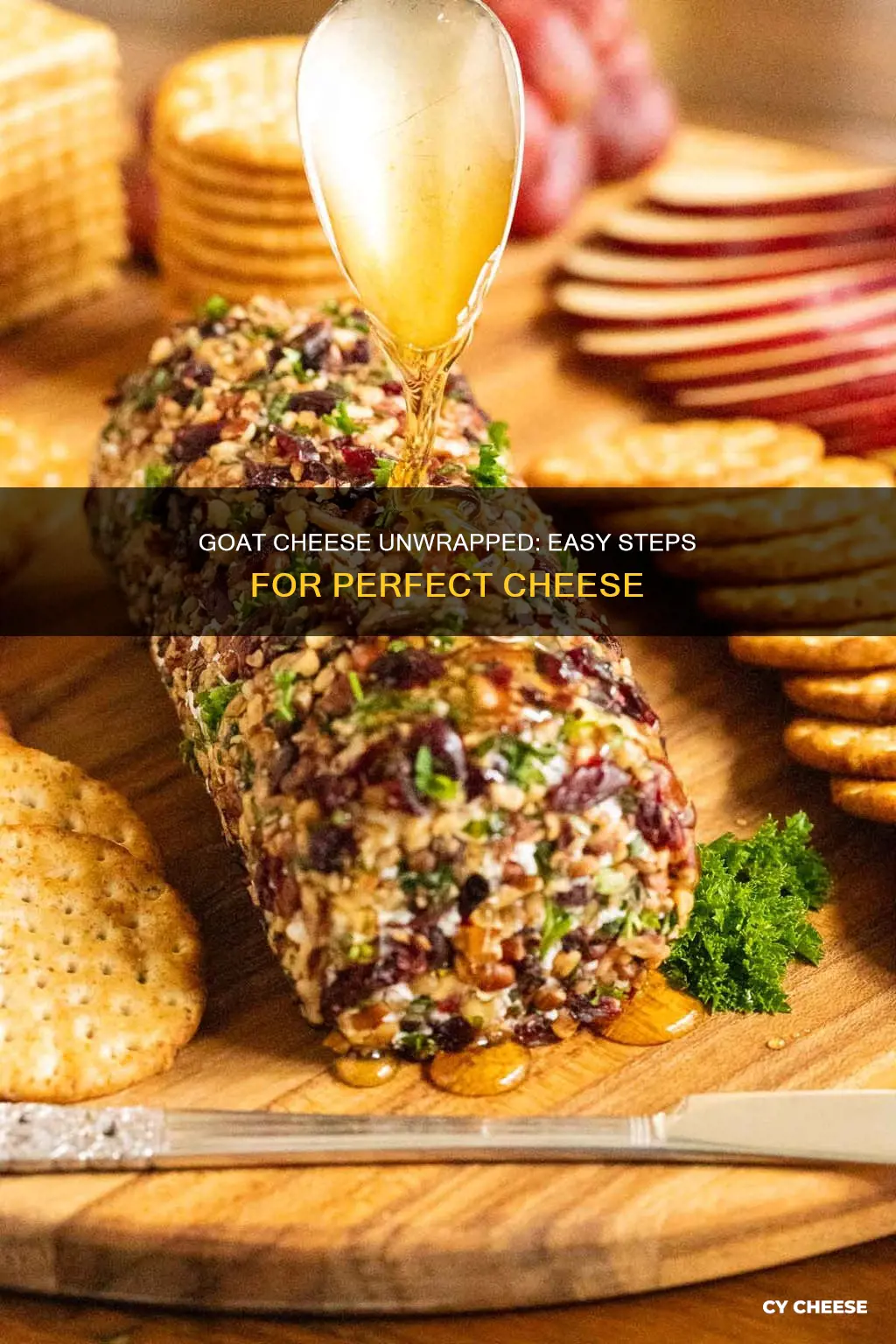 how to unwrap goat cheese