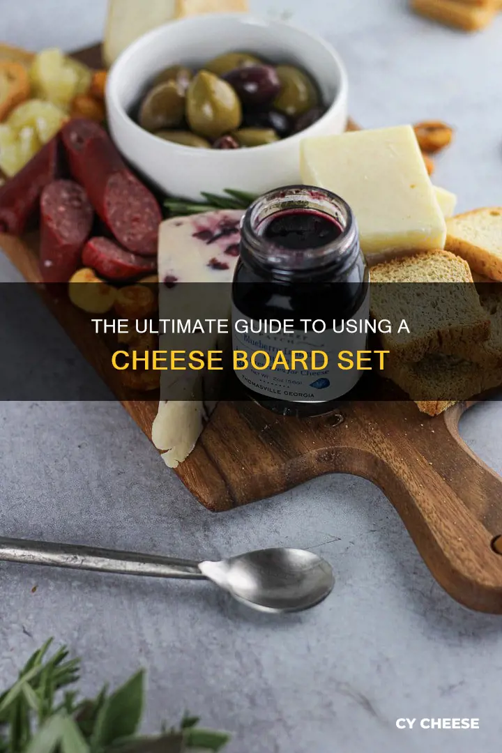 how to use a cheese board set