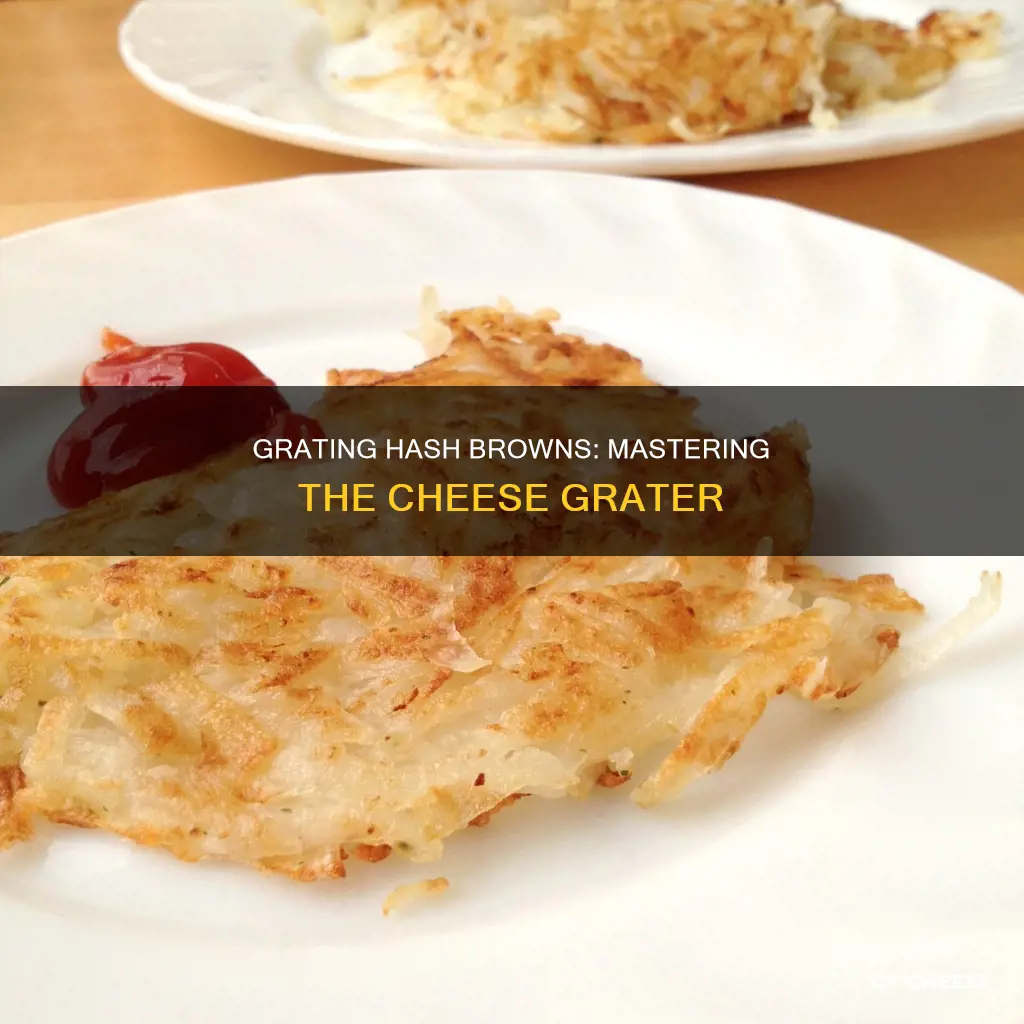 how to use a cheese grader for hash browns