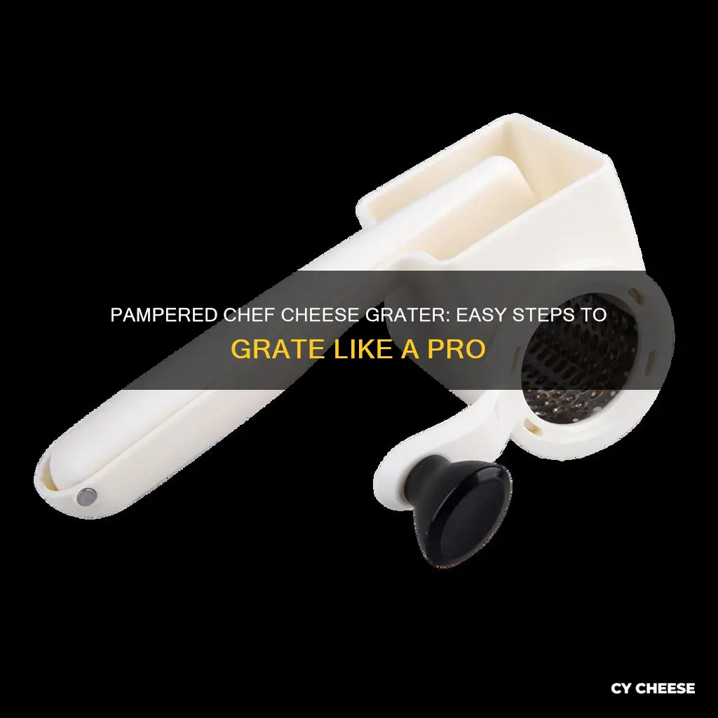 how to use a pampered chef cheese grater