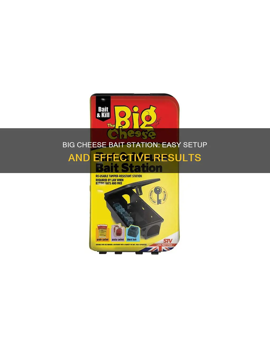 how to use big cheese bait station