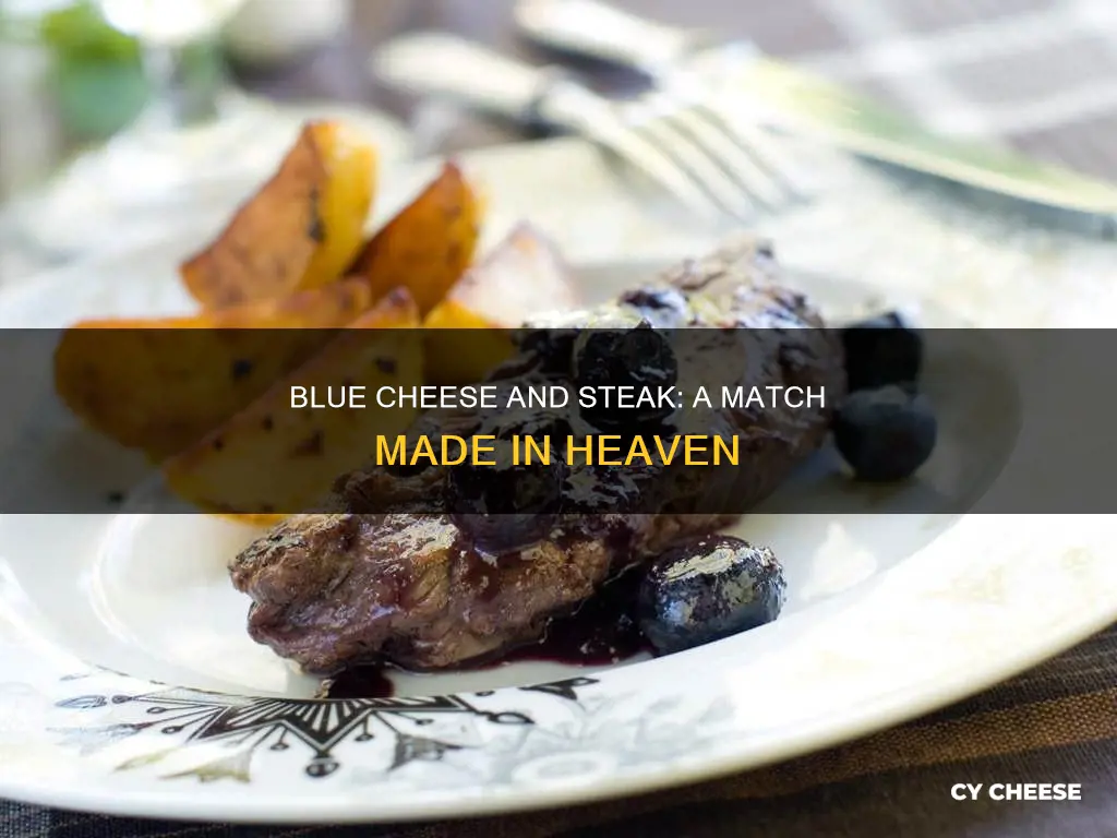 how to use blue cheese with steak