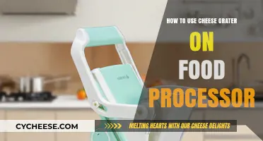 Using a Food Processor's Grater: Easy Cheese Shredding