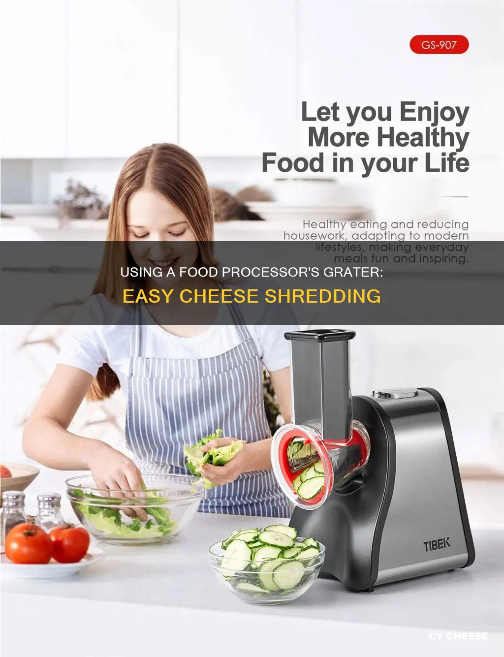 how to use cheese grater on food processor