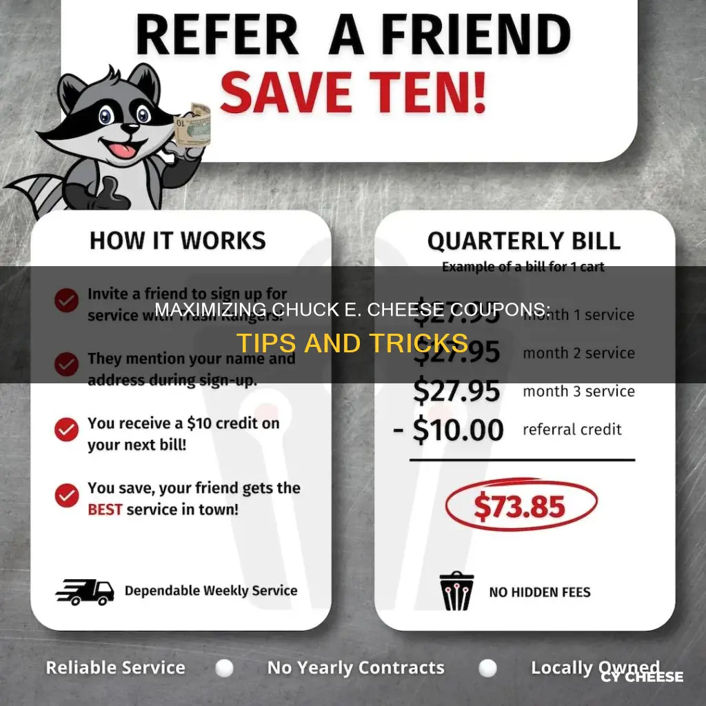 how to use chuck e cheese coupons