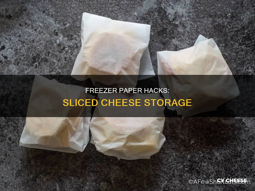 how to use freezer paper for sliced cheese