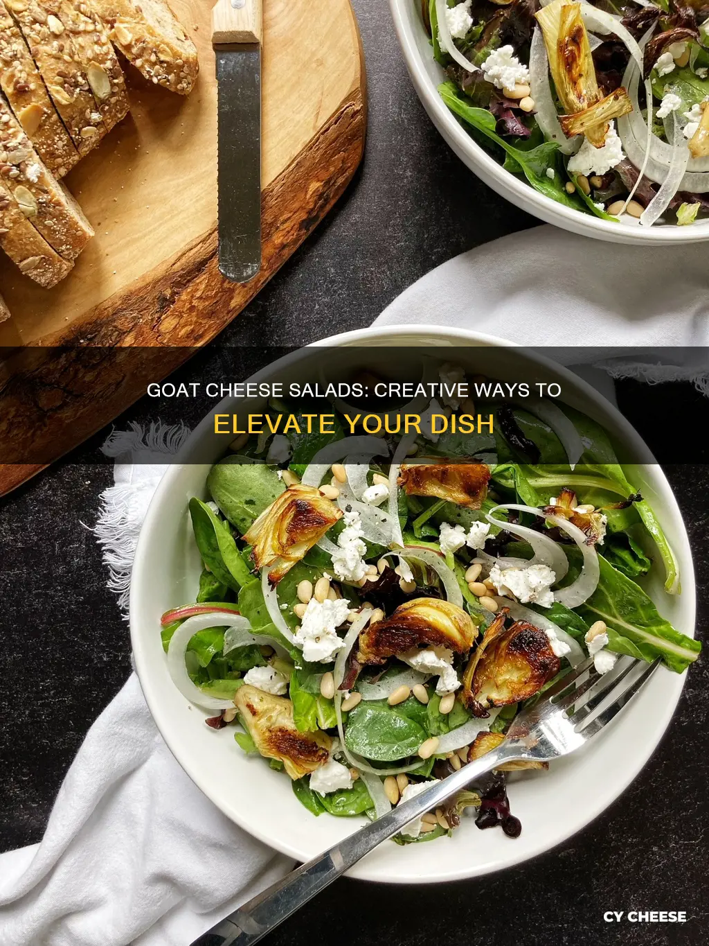 how to use goat cheese in a salad