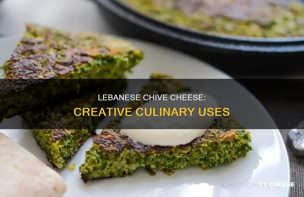how to use lebanese chive cheese