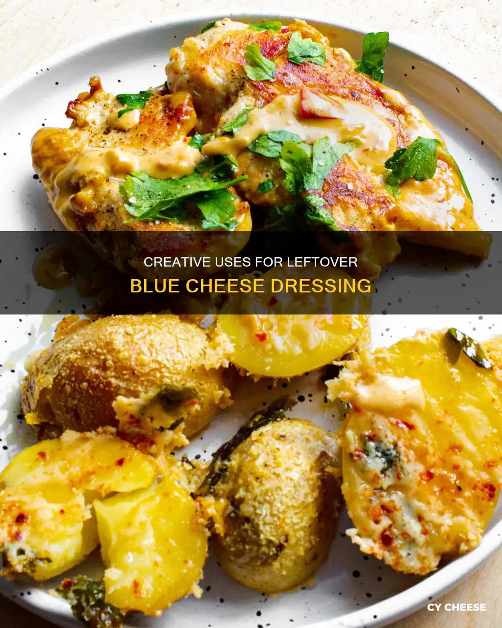 how to use leftover blue cheese dressing