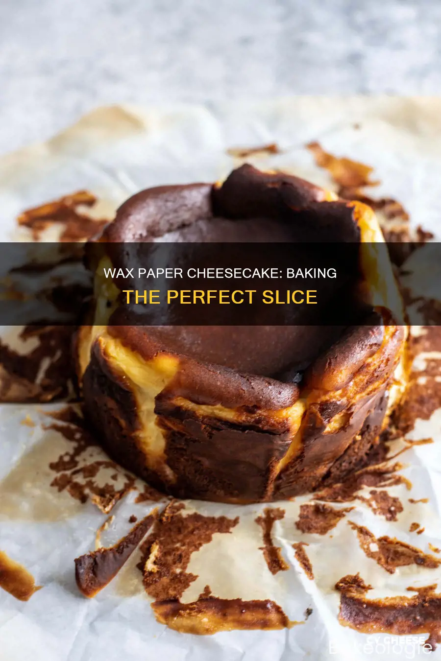 how to use wax papper when baking cheese cake