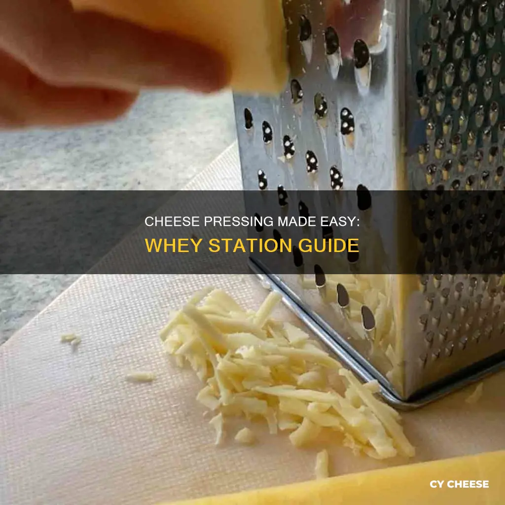 how to use whey station cheese press