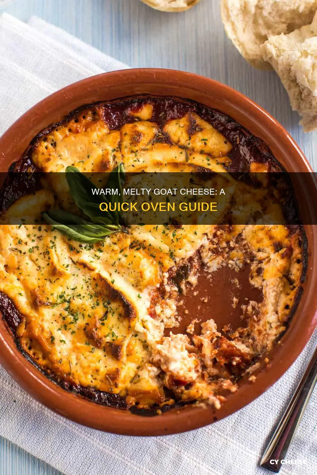 how to warm goat cheese in oven