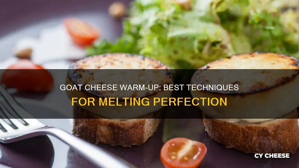 how to warm up goat cheese