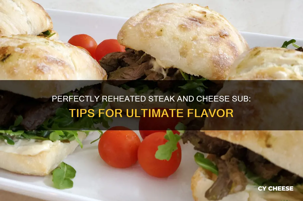how to warm up steak and cheese sub
