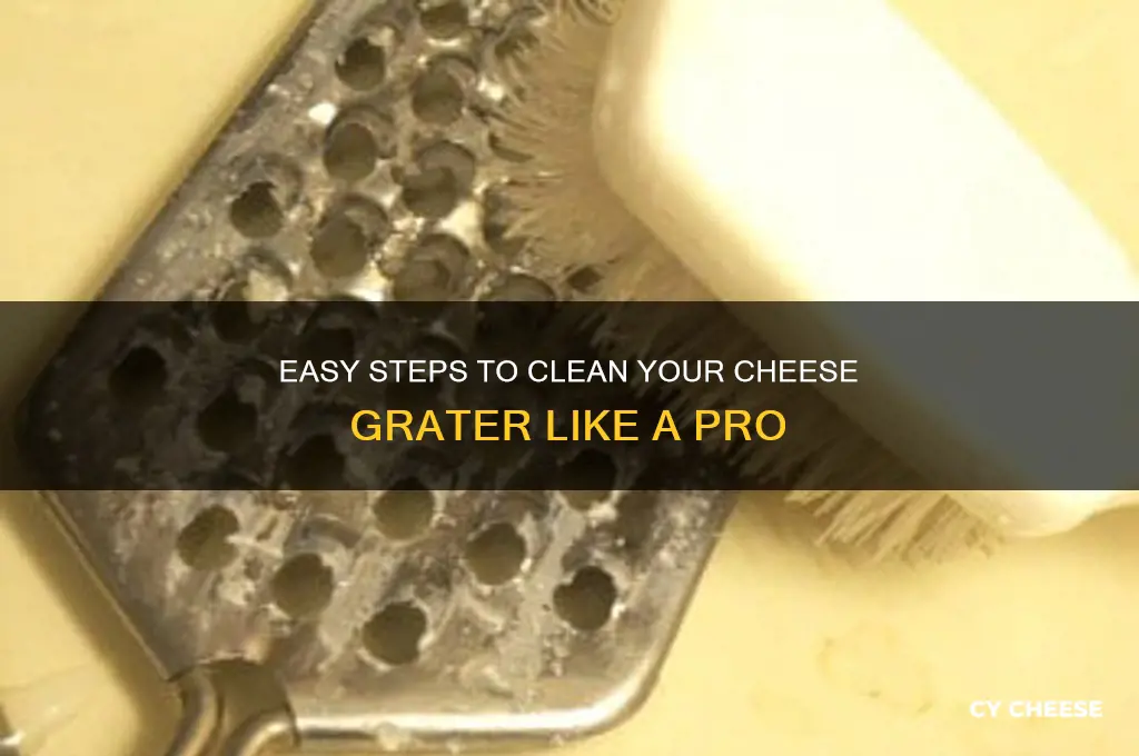 how to wash cheese grater