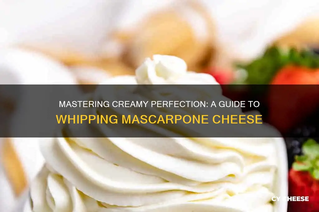 how to whip mascarpone cheese