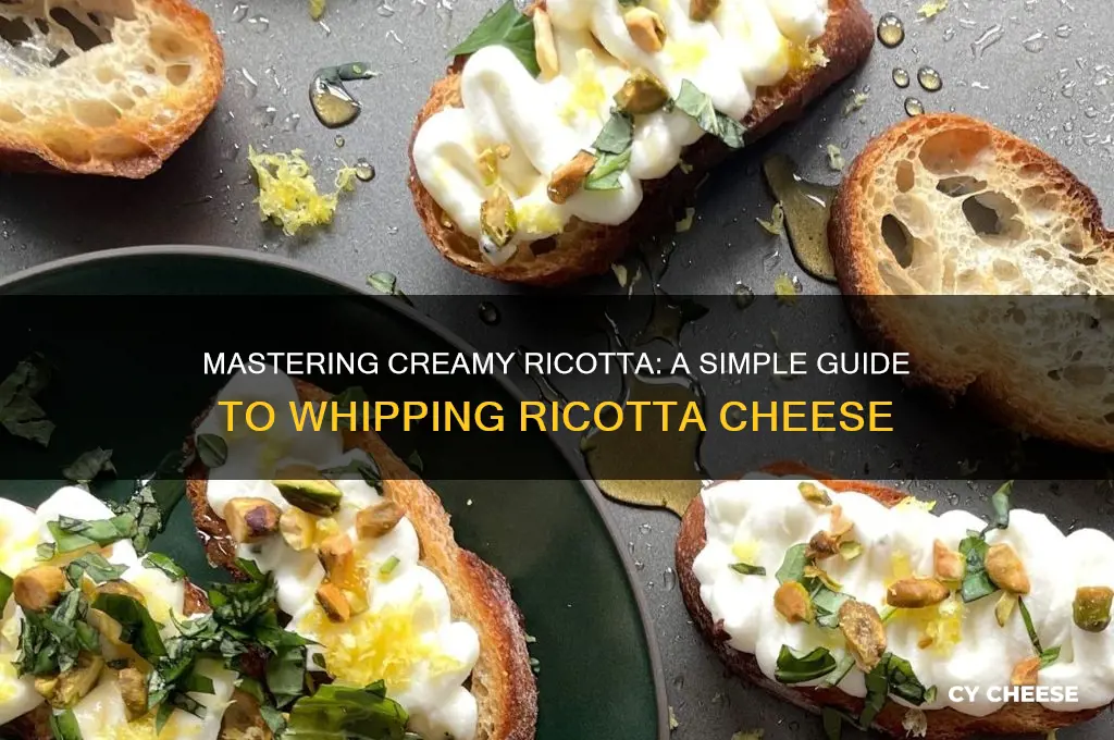 how to whip ricotta cheese
