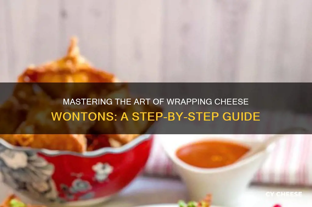 how to wrap cheese wontons