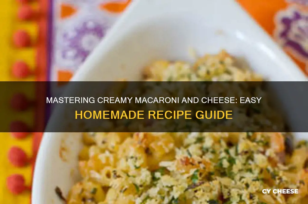 how toake macatoni anf cheese