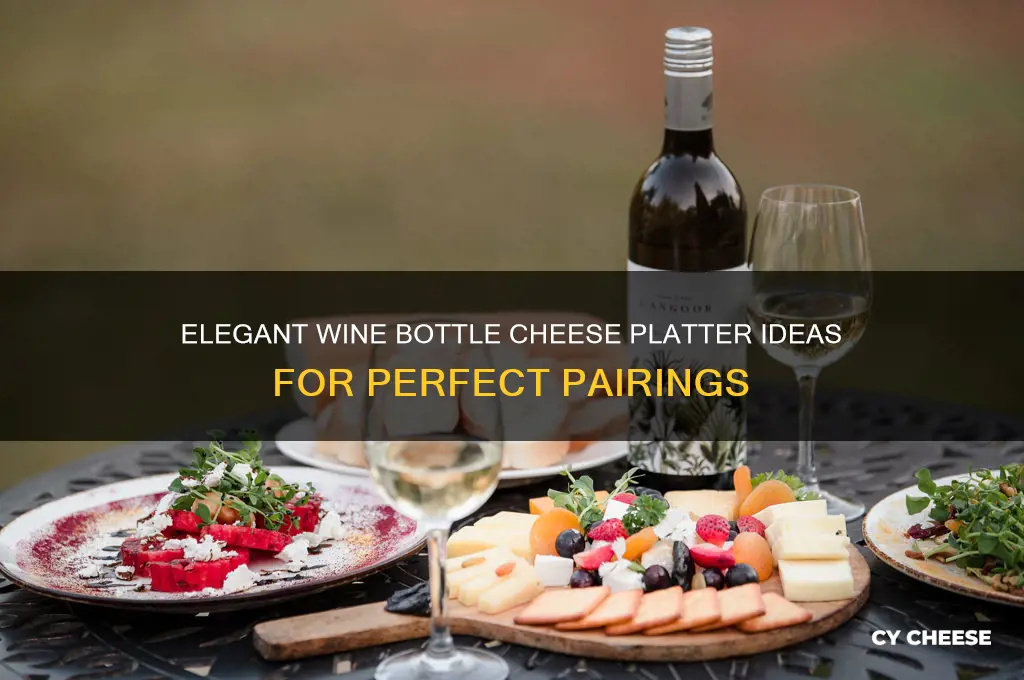how wine bottle cheese platter