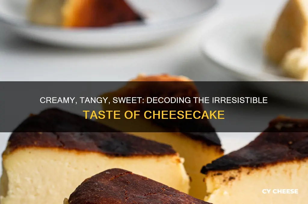 how woud you describe the taste of cheese cake
