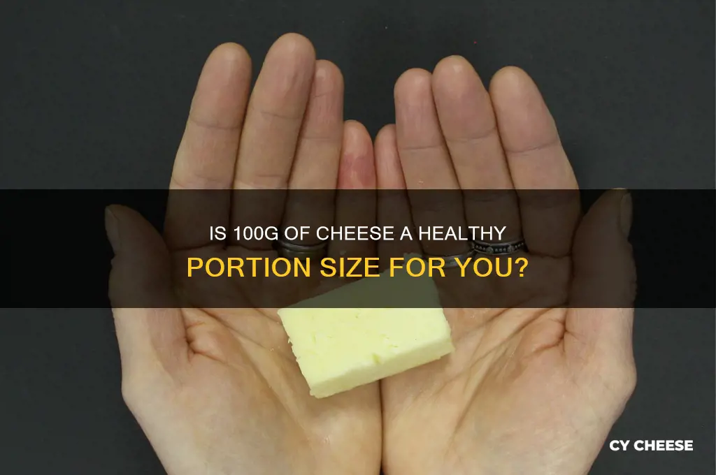 is 100g cheese too much