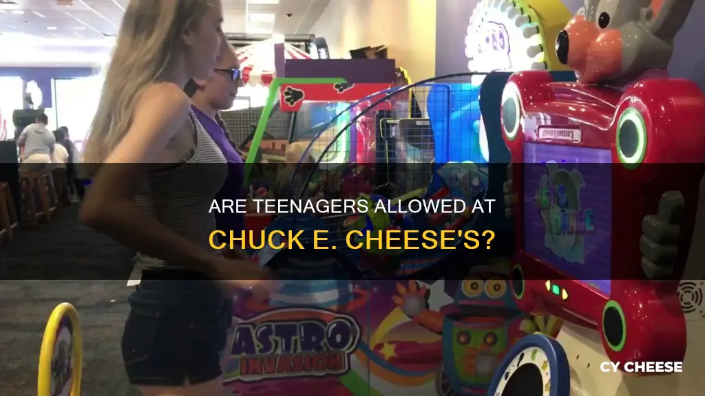 is 16 allowed at chuck e cheese