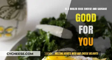 Healthy Breakfast: Eggs, Cheese, and Sausage