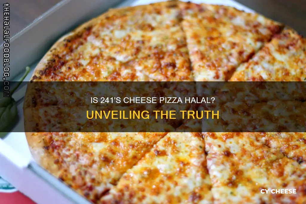 is 241 cheese pizza halal