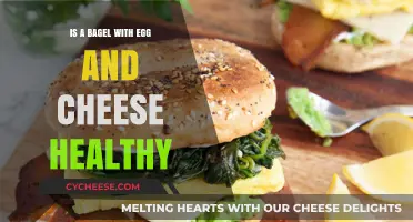 Healthy Breakfast: Egg and Cheese Bagel