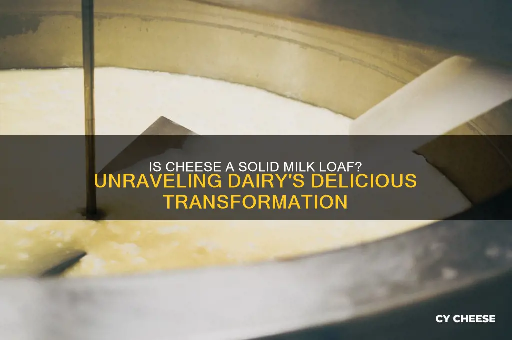 is a block of cheese a loaf of milk