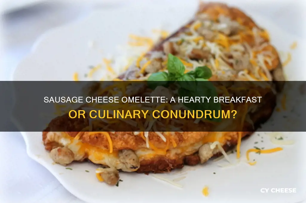 is a sausage cheese omelette