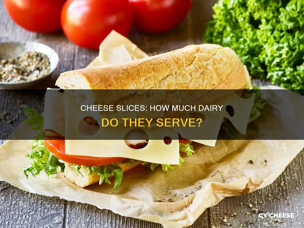 is a slice of cheese one serving of dairy