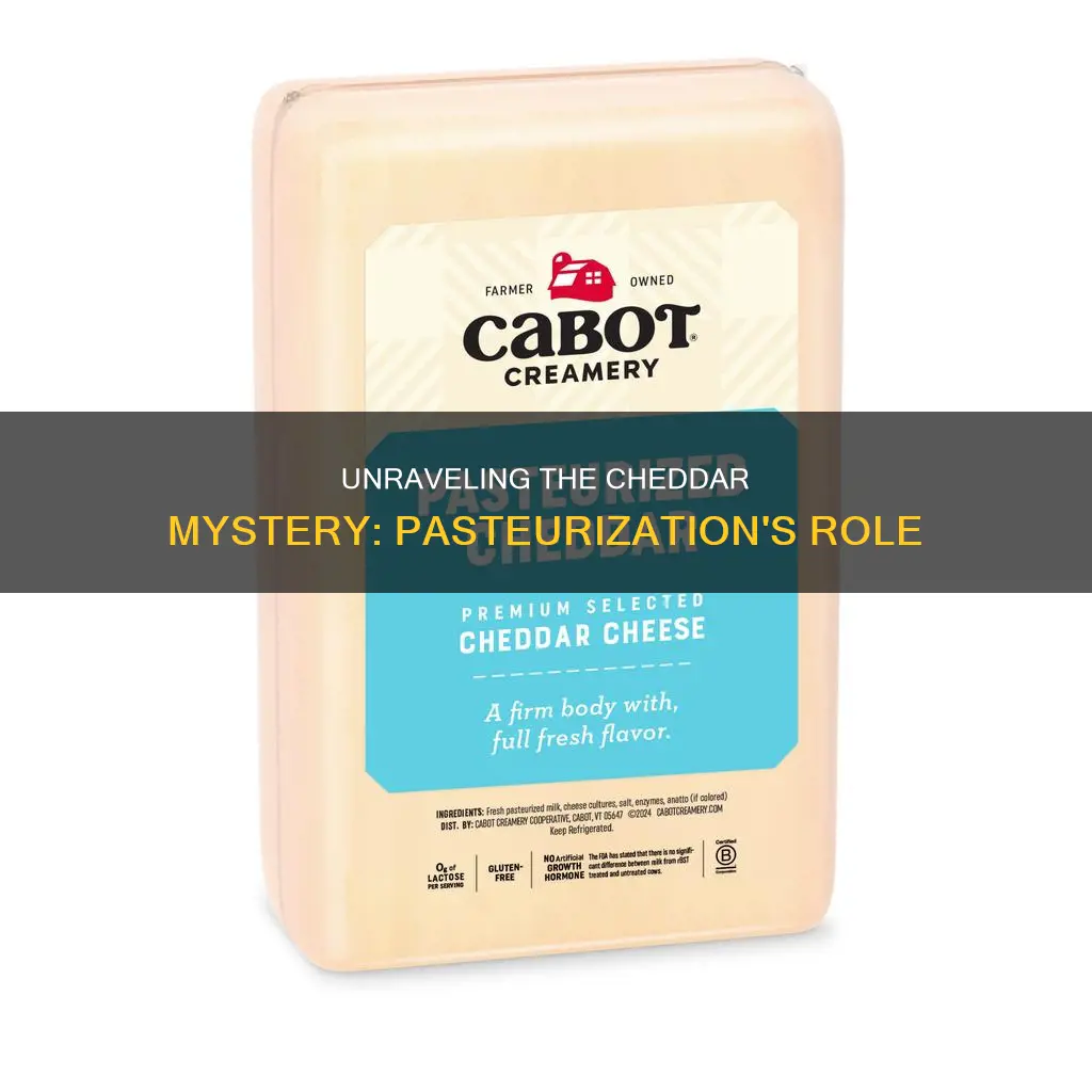 is all cheddar cheese pasteurized