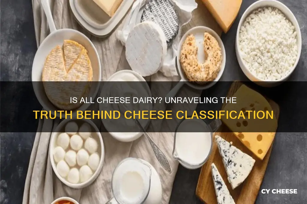 is all cheese considered dairy