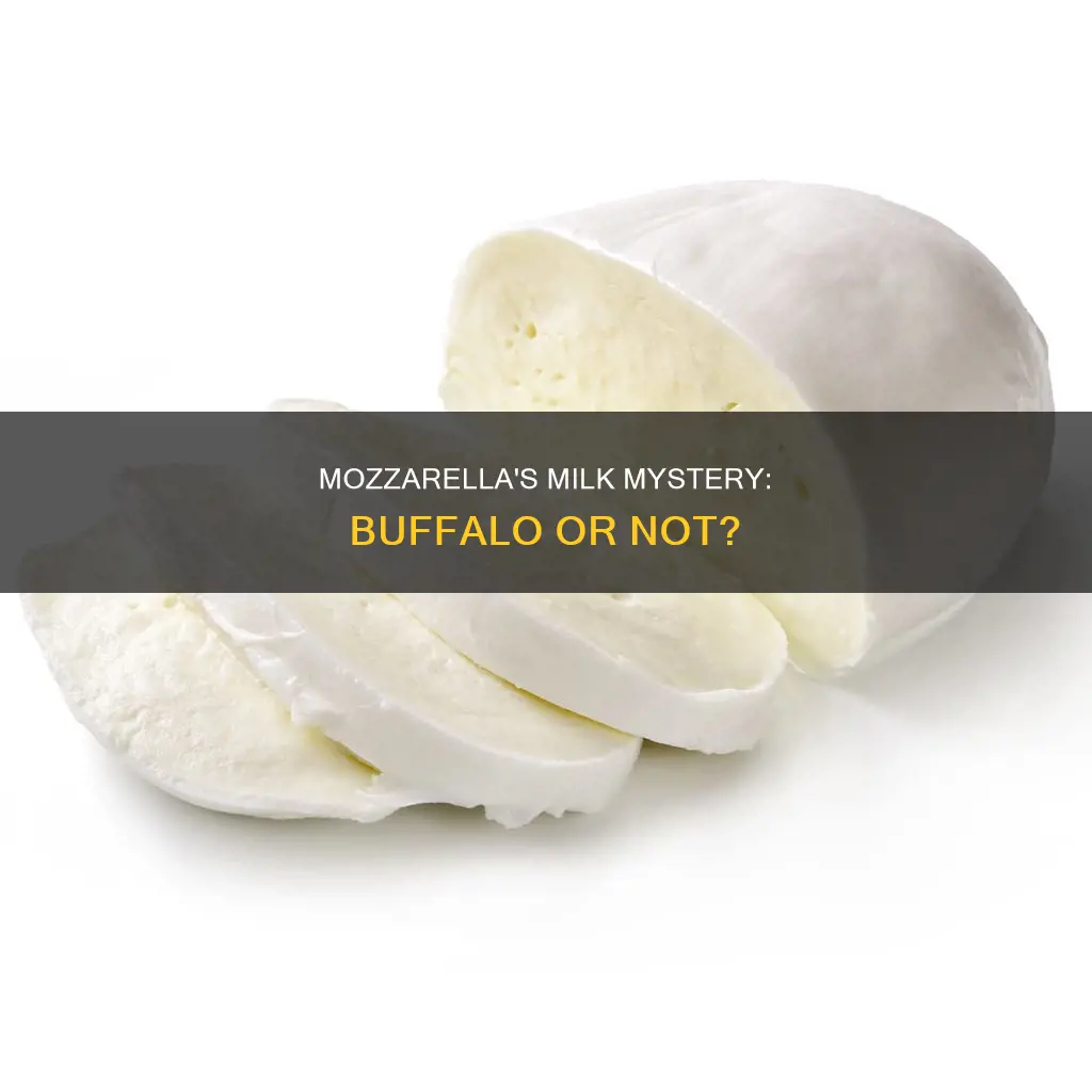 is all mozzarella cheese made from buffalo milk