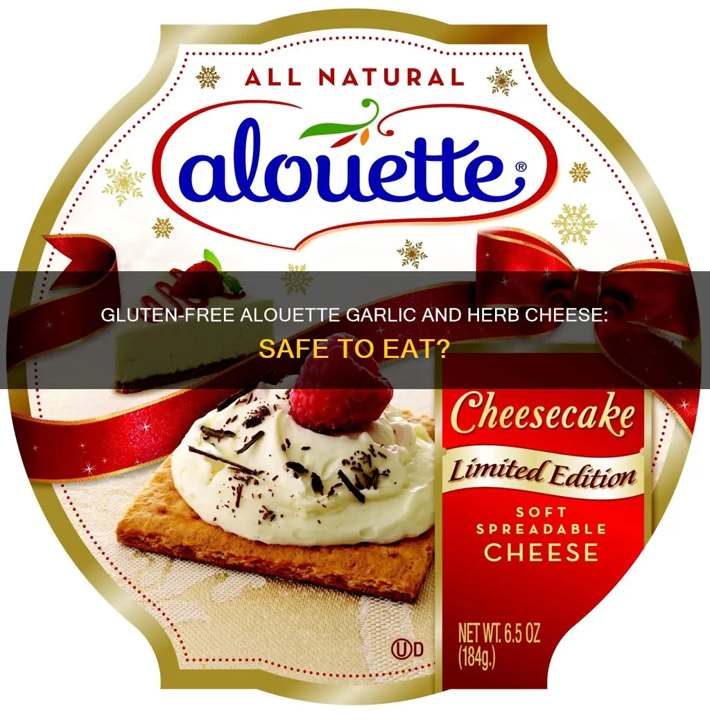 is alouette garlic and herb cheese gluten free