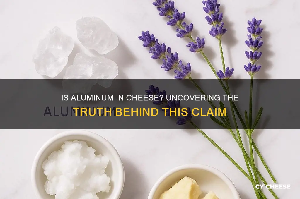 is aluminum in cheese