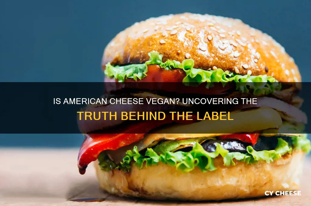 is amerian cheese vegan