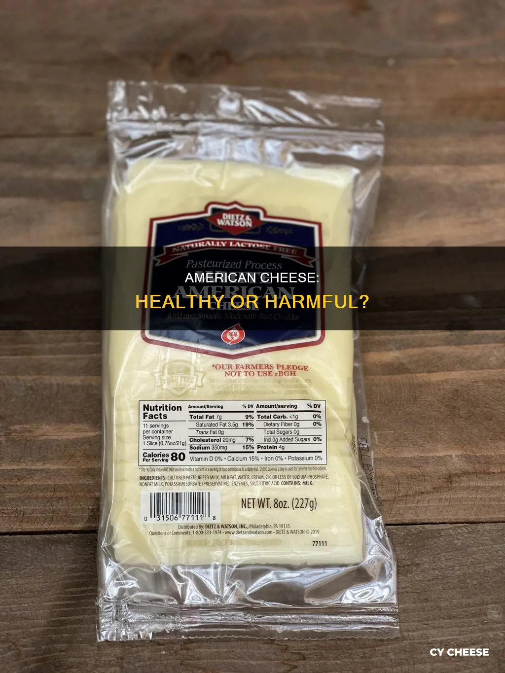 is american cheese bad for you