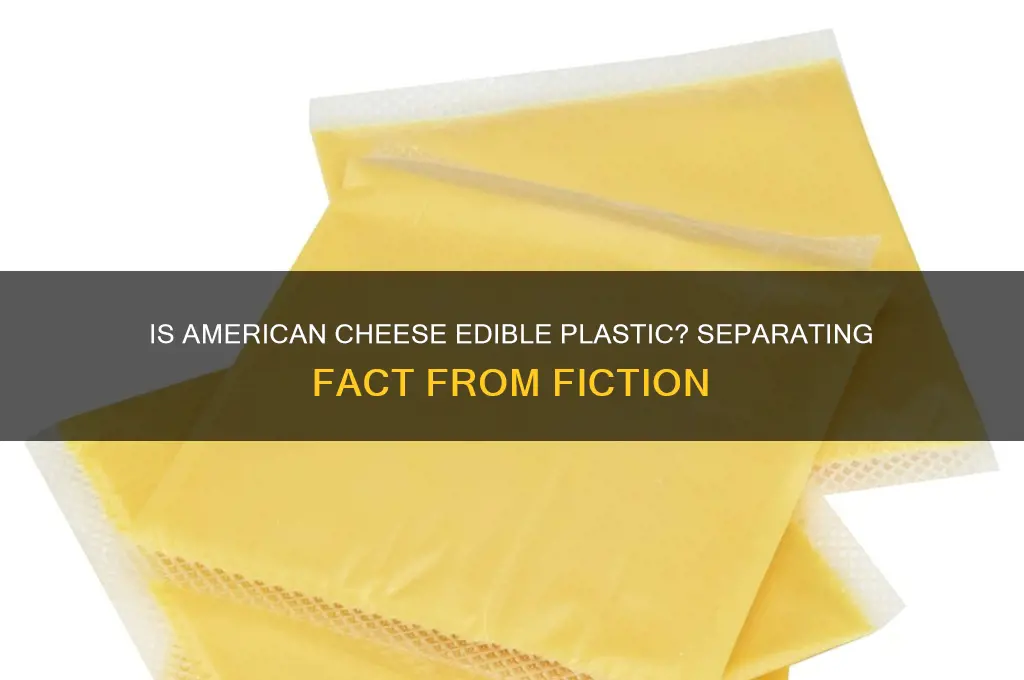 is american cheese edible plastic