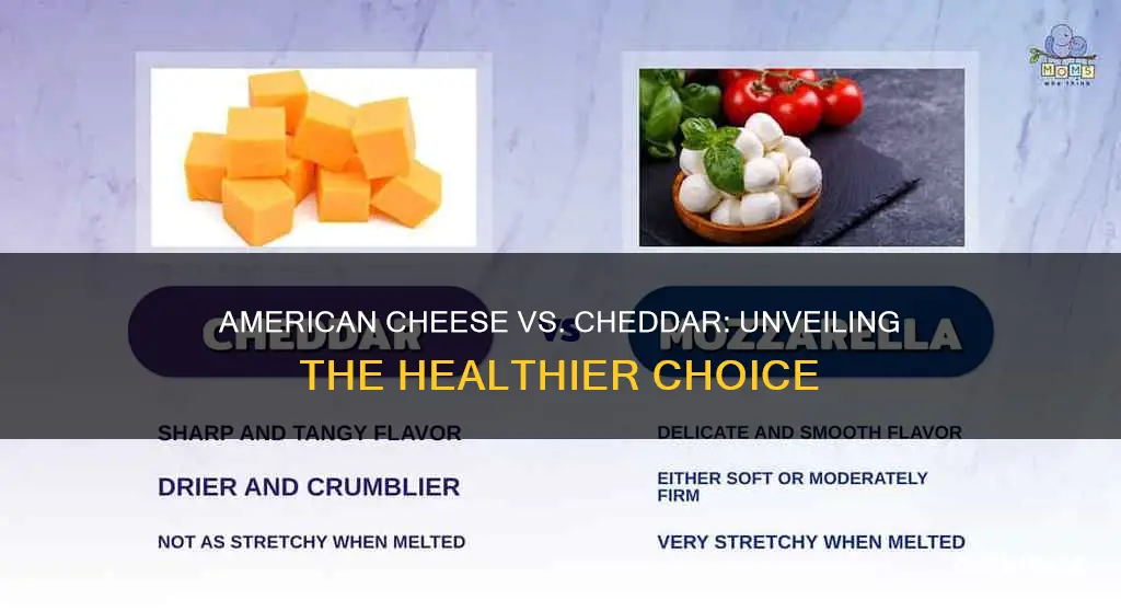 is american cheese healthier than cheddar