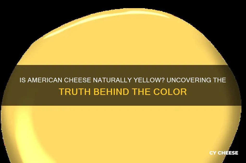 is american cheese naturally yellow