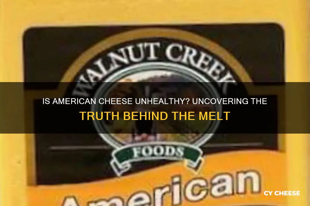 is american cheese unhealthy