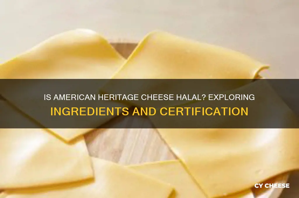 is american heritage cheese halal