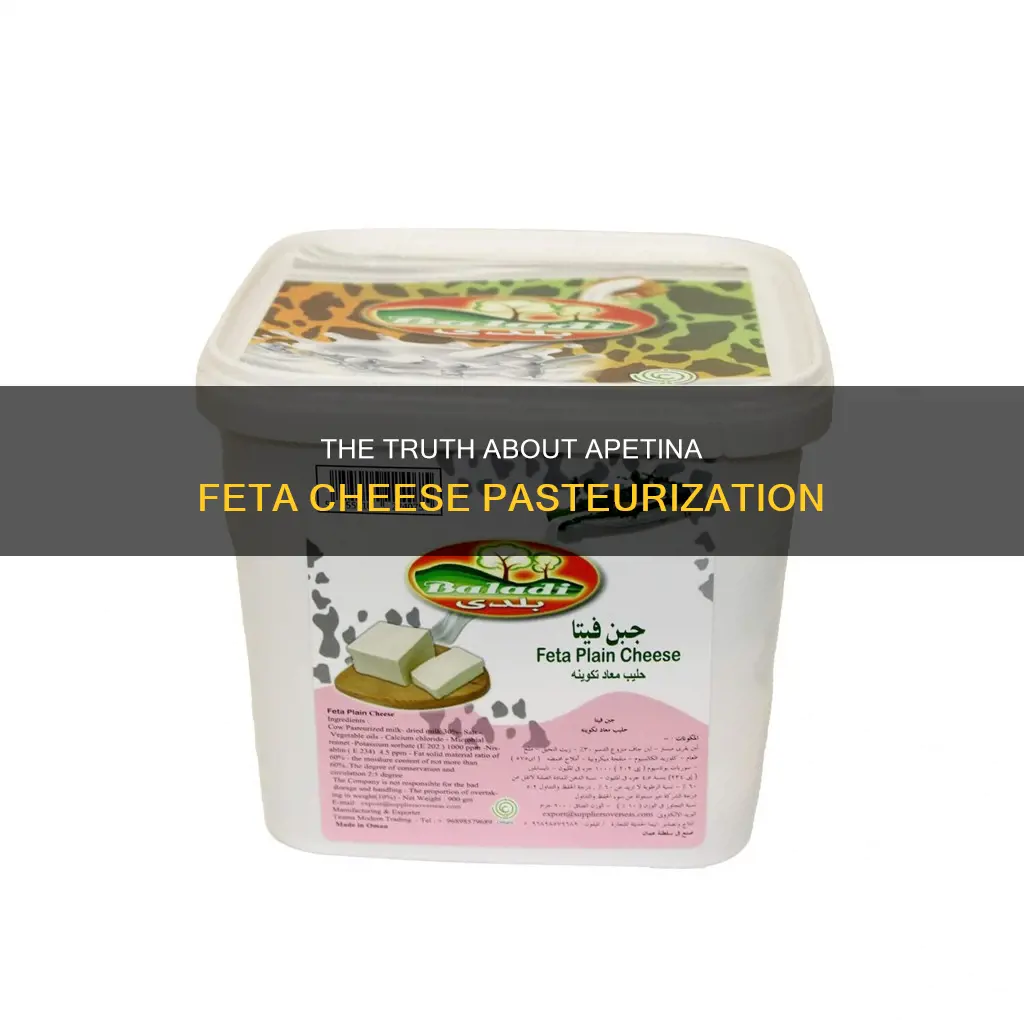 is apetina feta cheese pasteurised